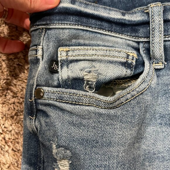 Judy Blue Straight Fit Distressed Denim Jean Pant, Size 11/30 - Picture 5 of 5